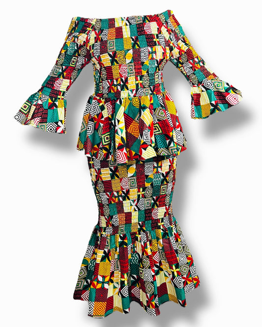 Render - Set Elástico Afro de 2 Piezas