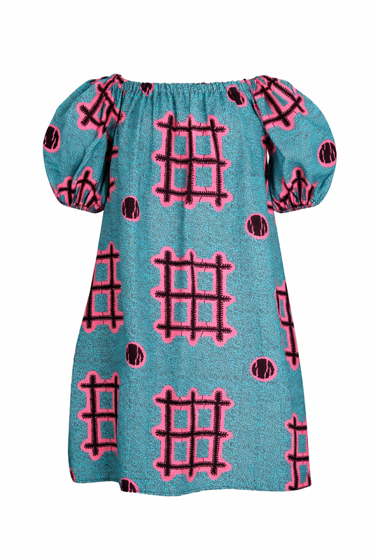 Asha – Vestido Afro Off-Shoulder