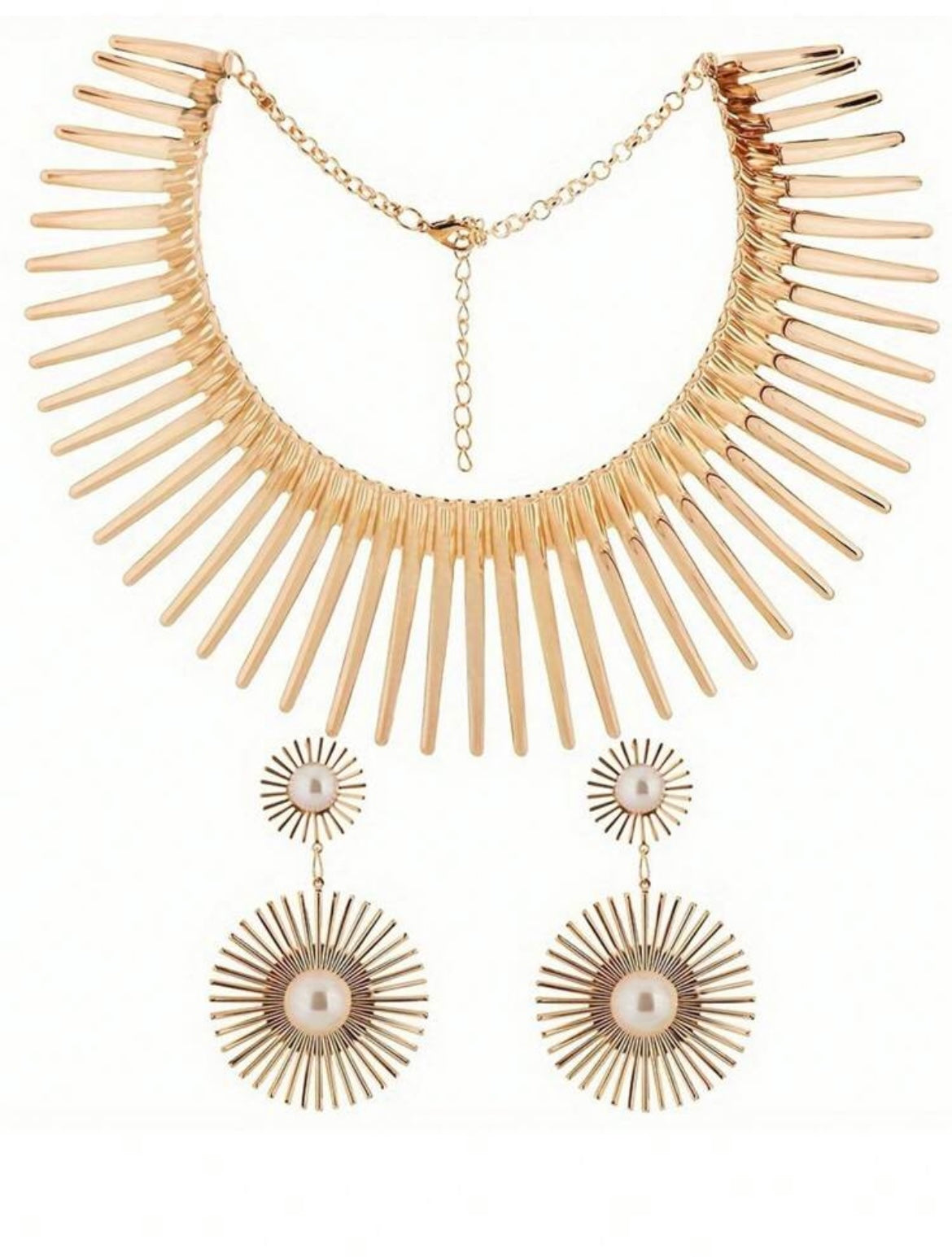 African Choker Gold Set