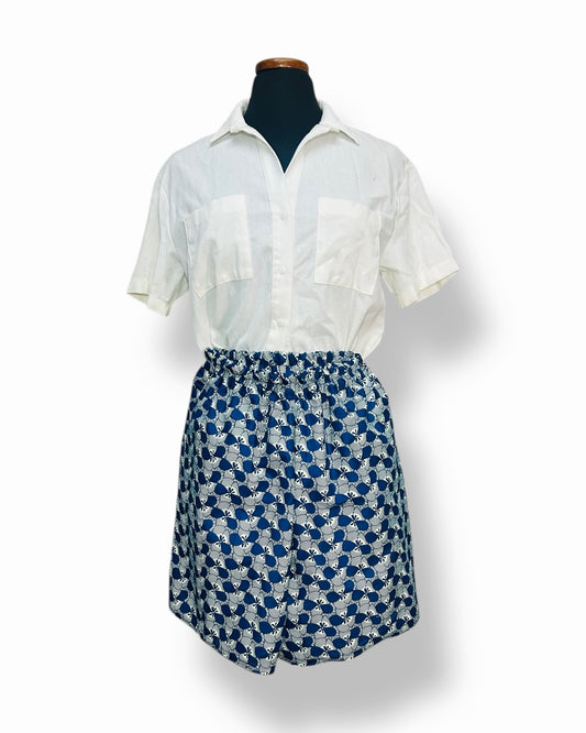 Kailani Azul – Pantalón Afro Elastico