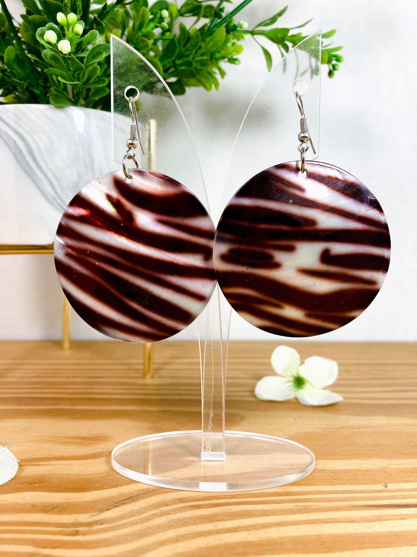 Pendientes de concha de Thea