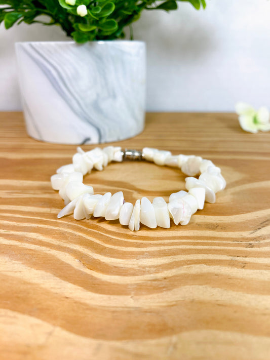 White Carol Bracelet