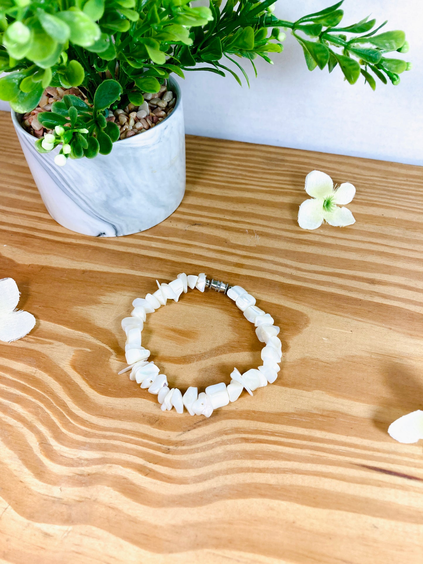 White Carol Bracelet