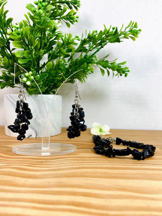 Kalisa Black Agathe Quartz Set