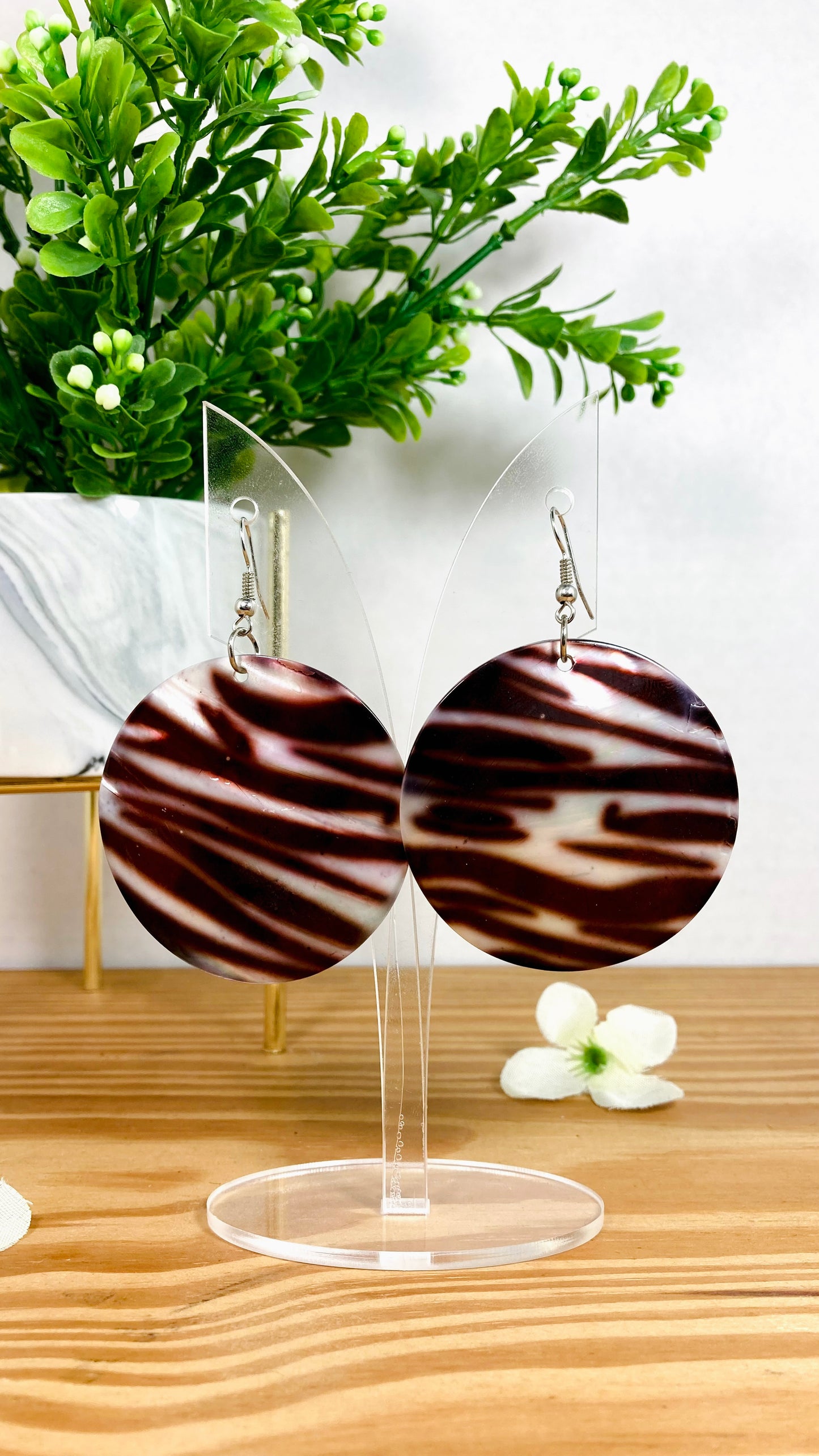 Pendientes de concha de Thea