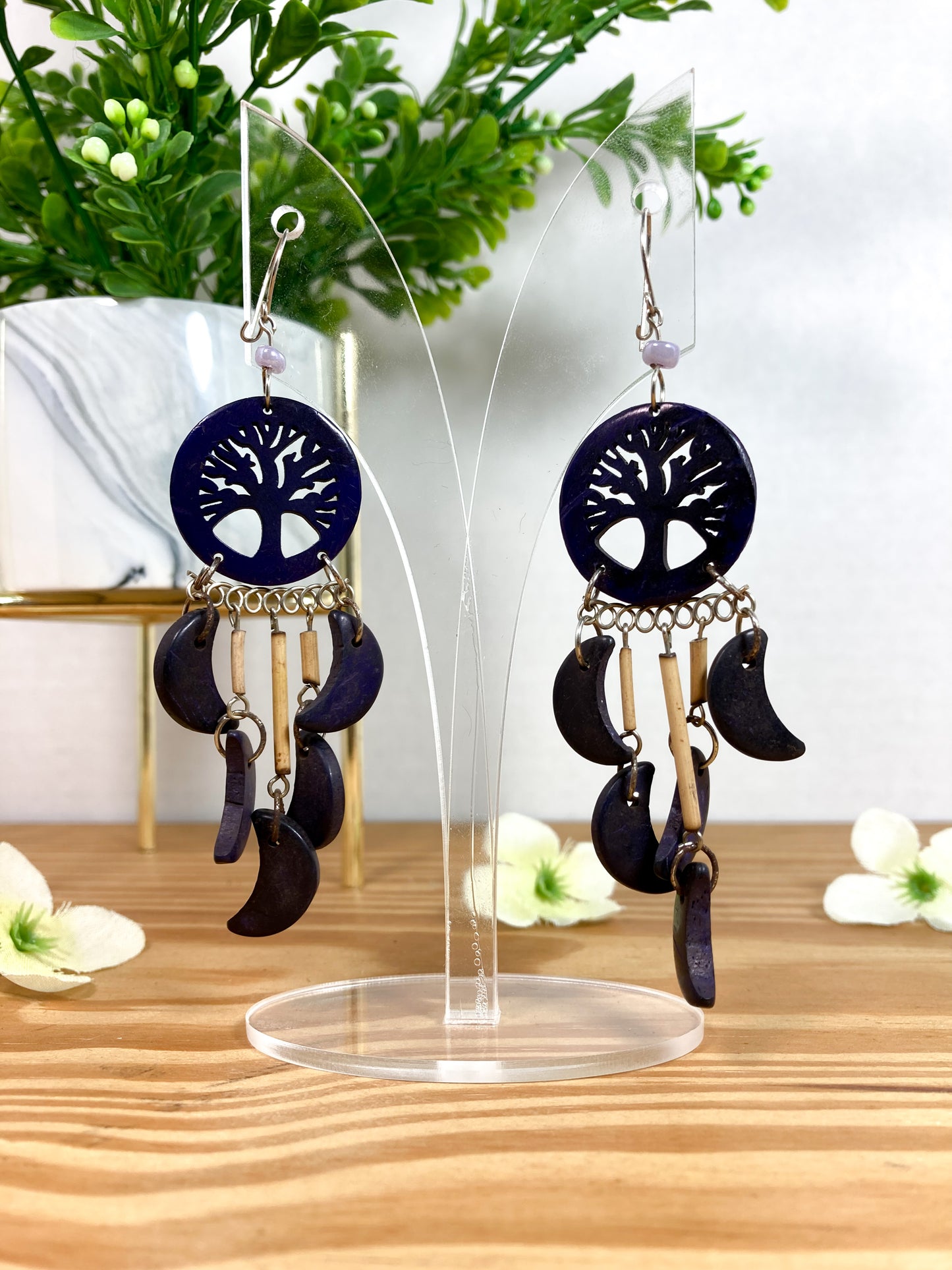 Juniper Purple Tree Earrings