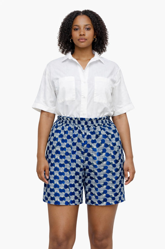 Kailani Azul – Pantalón Afro Elastico