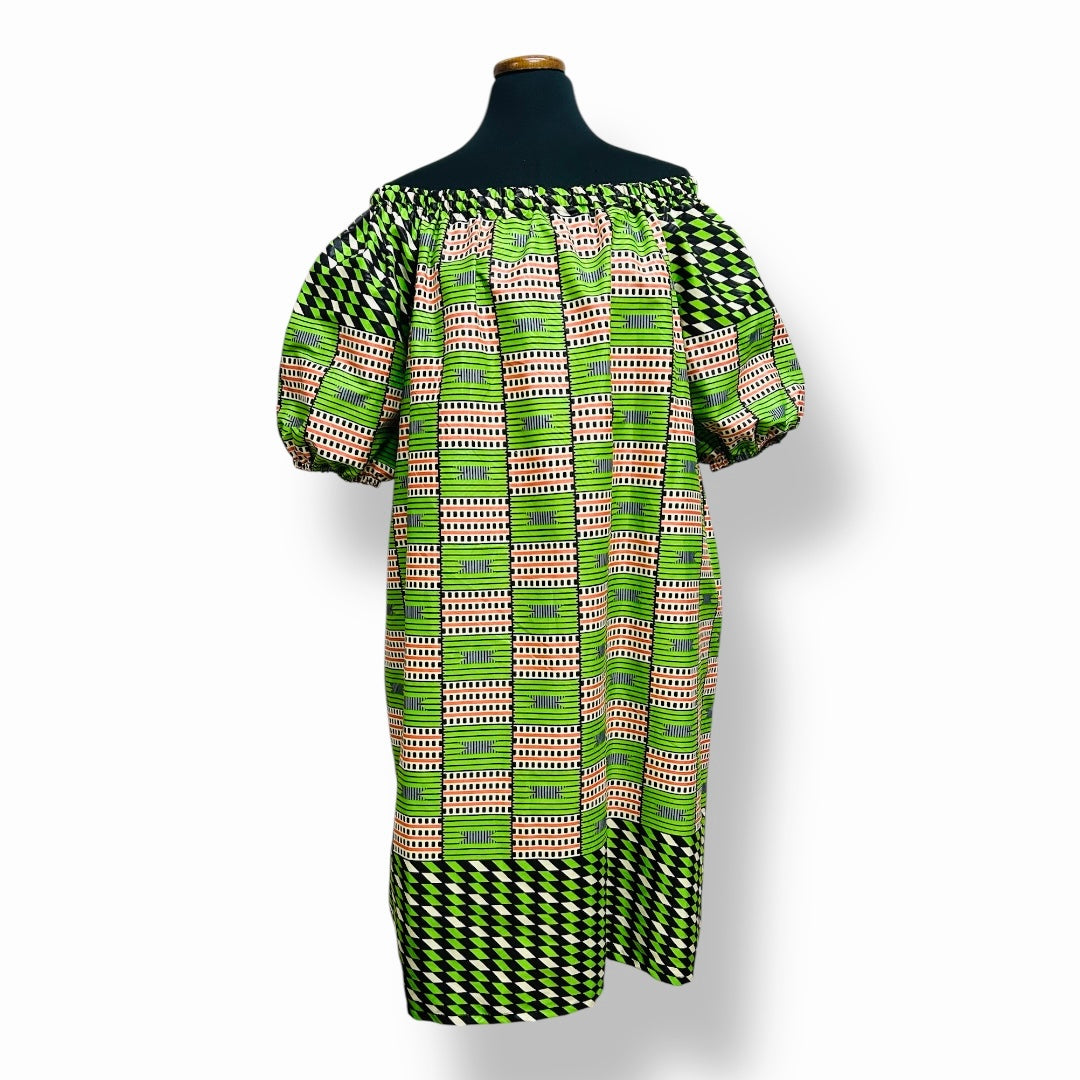 Ayana – Vestido Afro Off-Shoulder