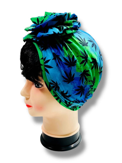Turbante Pre-Amarrado con Flor