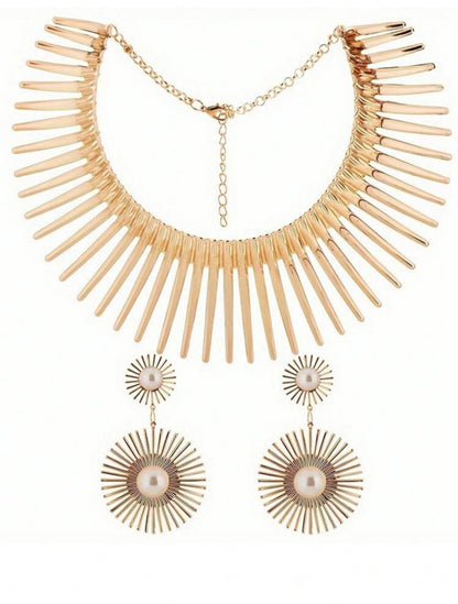 African Choker Gold Set