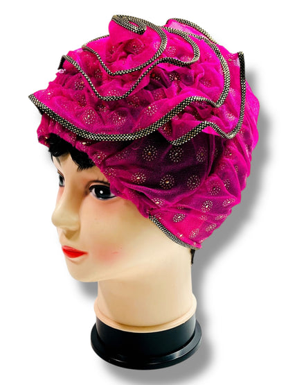Gorra de reina de encaje