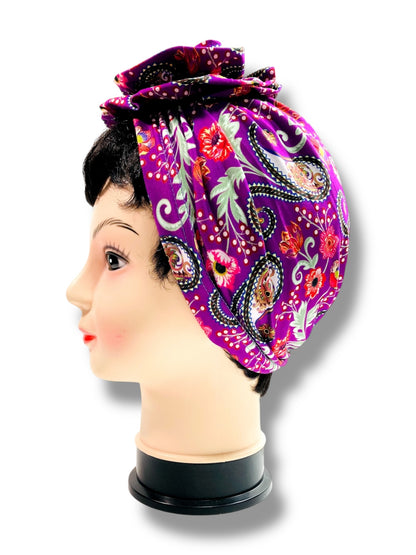 Turbante Pre-Amarrado con Flor