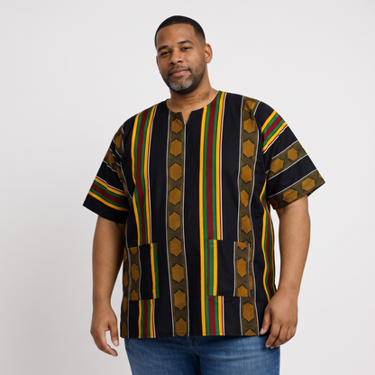 Amari – Camisa Afro Unisex Kente