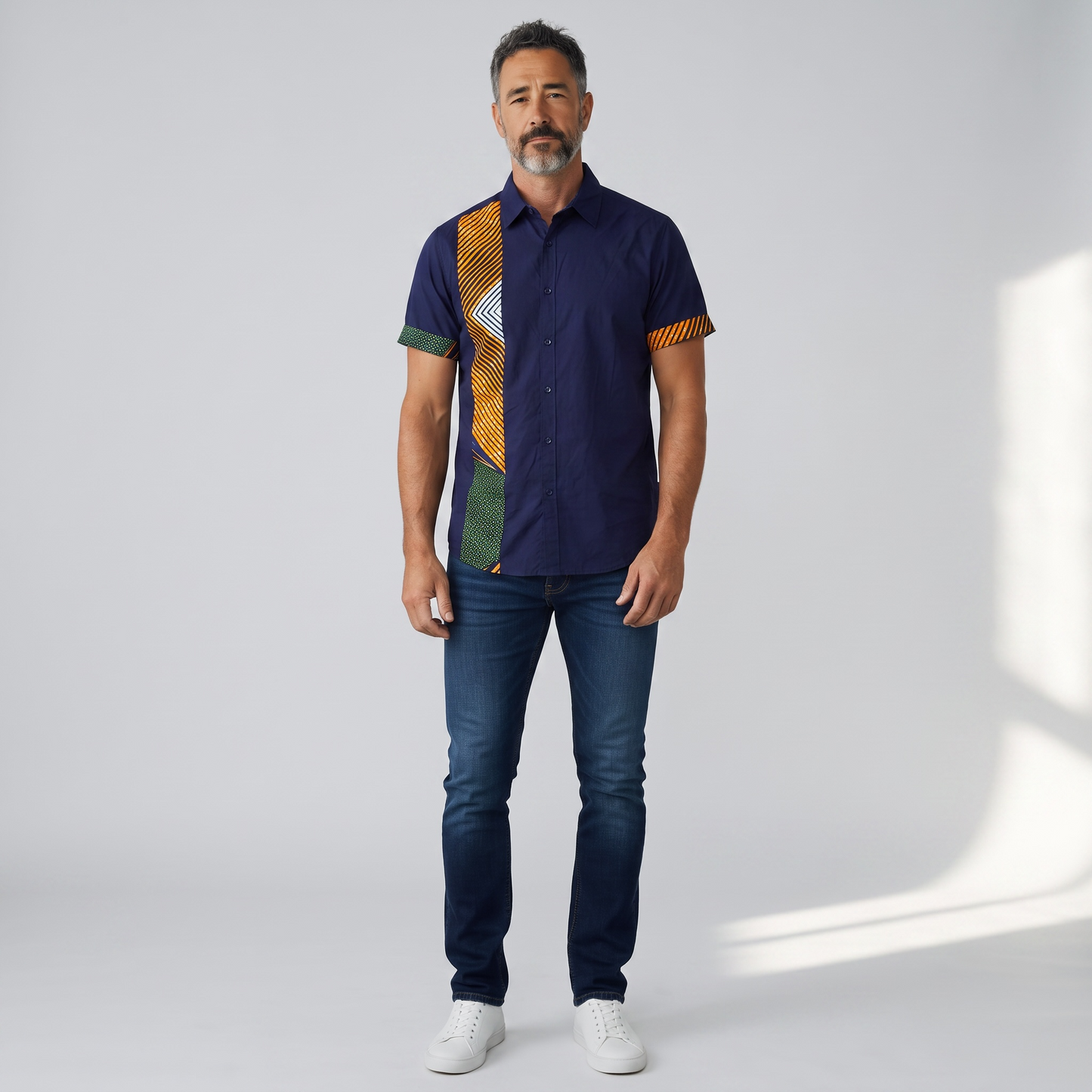 Jabari – Camisa Afro Azul