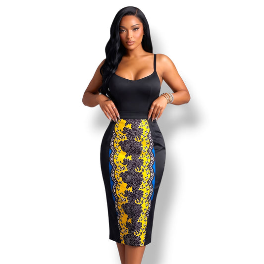 Ann – Falda Lápiz Afro