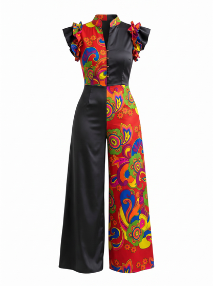 Nadia – Enterizo Maxi Bicolor Paruma y Negro