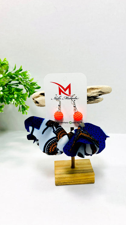 Mia Afro Silver Earrings