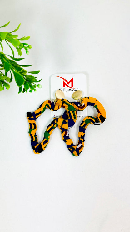 Africa Map Earrings